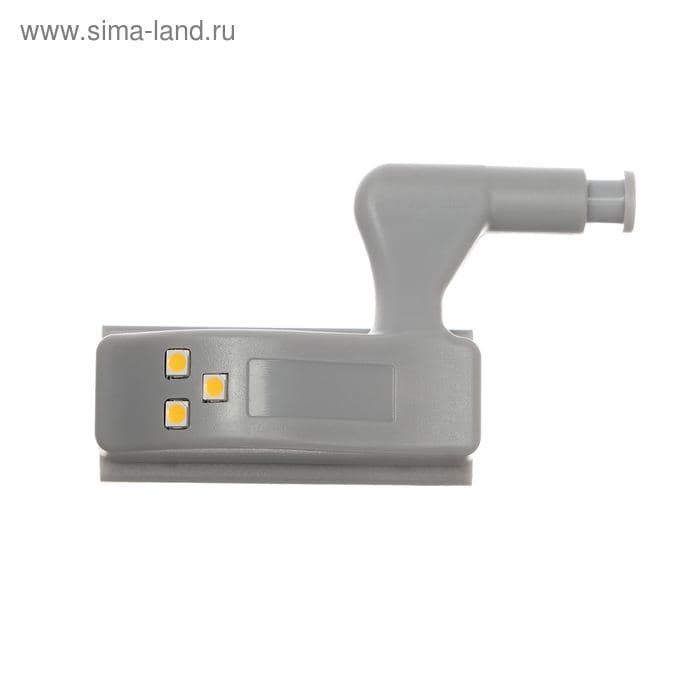 Светильник на мебельную петлю, 3 LED, 0.25 Вт, 3000К, с батарейкой, свечение тёплое белое — фото 2