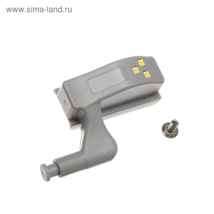 Светильник на мебельную петлю, 3 LED, 0.25 Вт, 3000К, с батарейкой, свечение тёплое белое — фото 5
