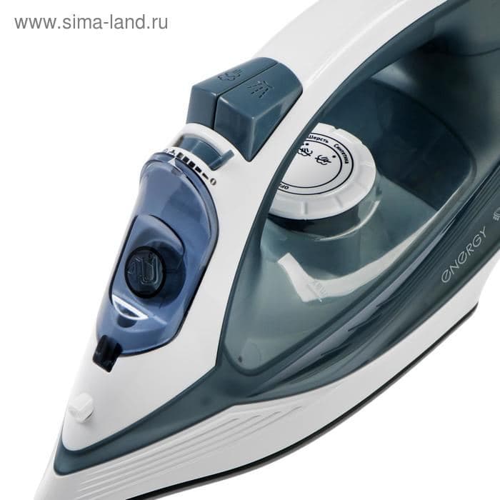 Утюг ENERGY EN-302, 1800-2200 Вт, керамическая подошва, 300 мл, серый — фото 3