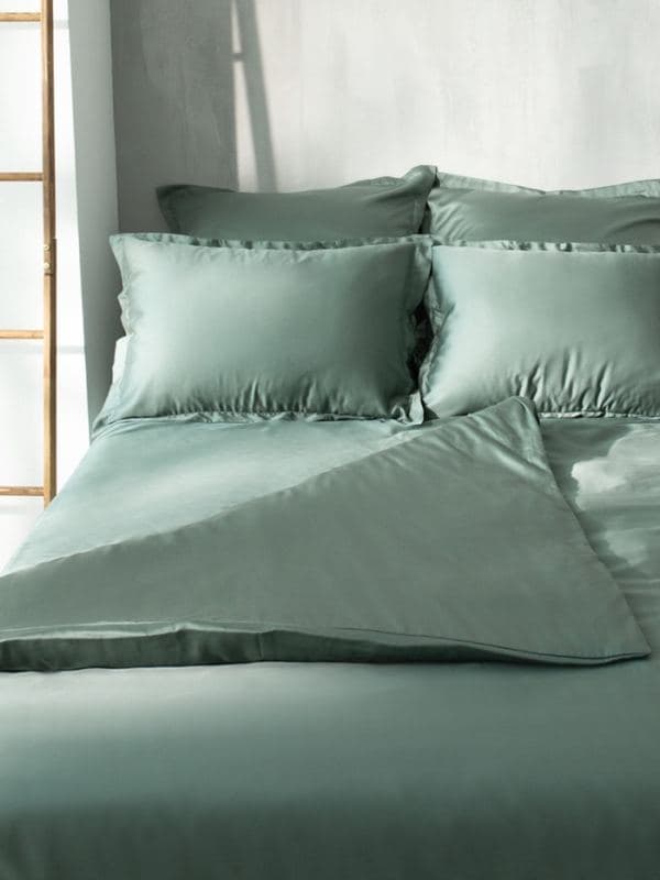 Пододеяльник 2-спальный SL Home Tencel, тенсель, оливковый — фото 5