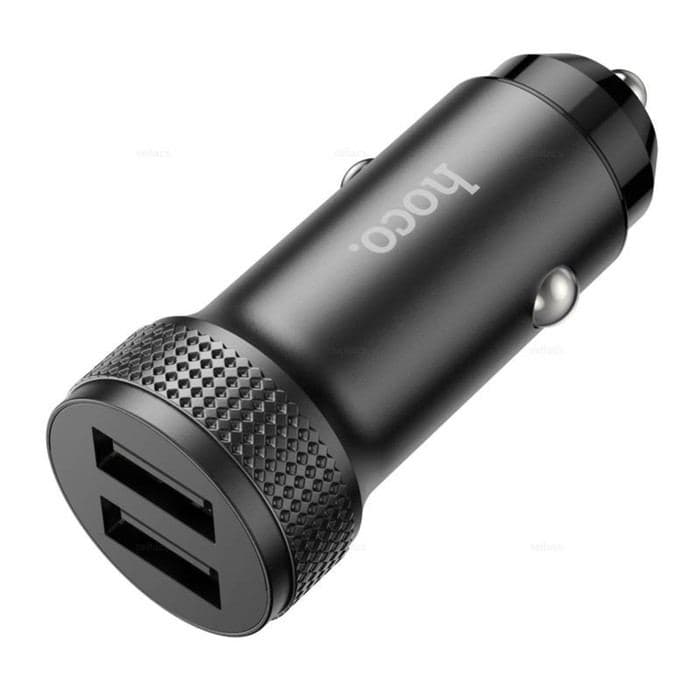 Автомобильное зарядное устройство Hoco Z49, 2 USB, 2.4 А, чёрное — фото 2