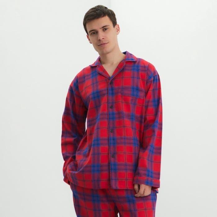 Пижама мужская из фланели: рубашка, брюки KAFTAN — фото 5