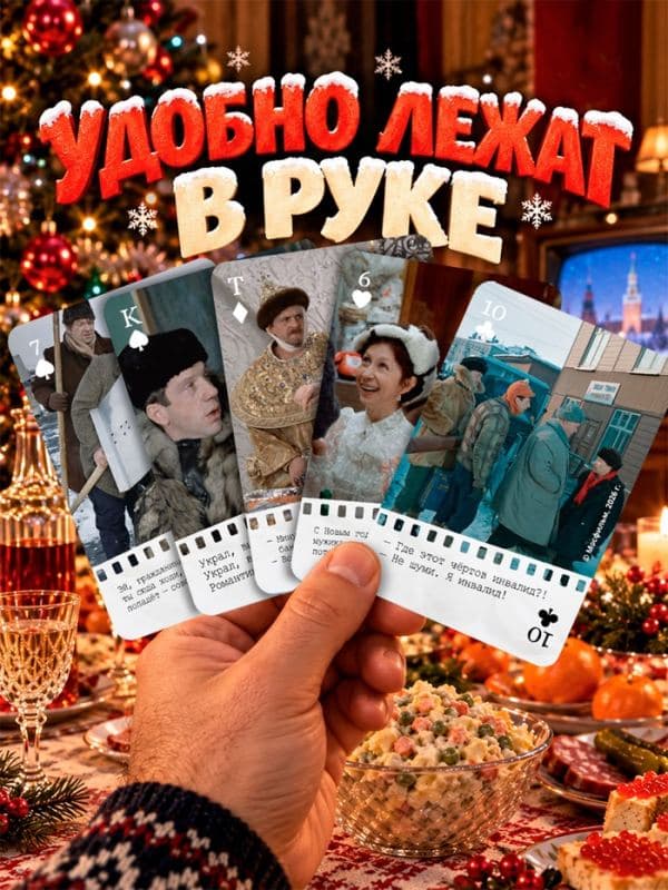 Сувенирные игральные карты «Новогоднее кино», 36 карт — фото 2