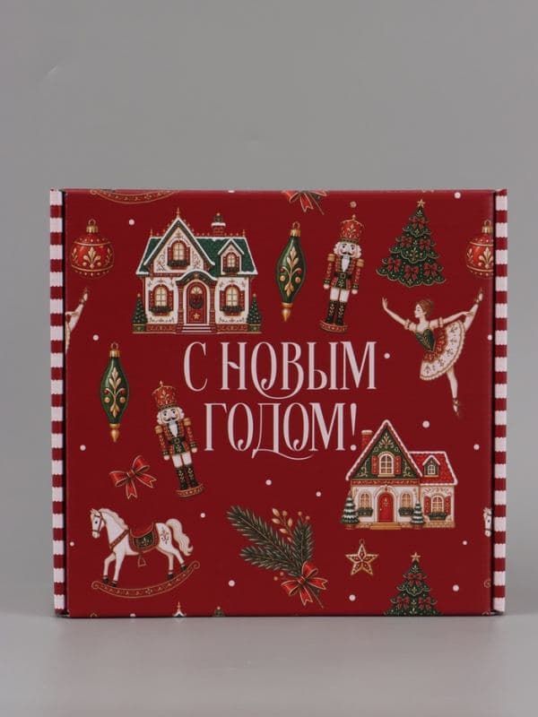 Коробка подарочная самосборная «Новый год», 24×24×12 см — фото 5