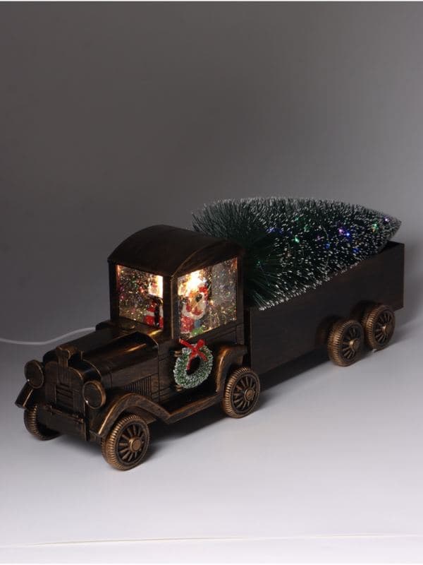 Фигура светодиодная «Автомобиль с елкой» 45×12.5×16 см, музыка — фото 2