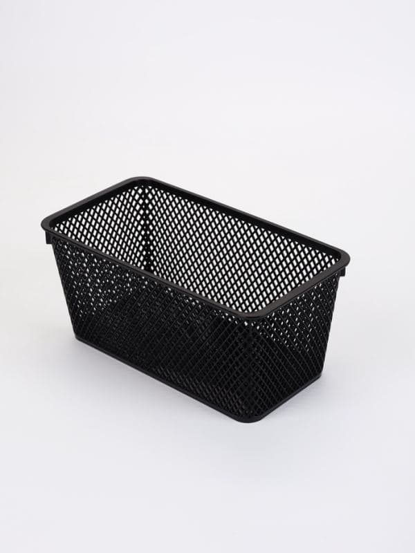 Корзины для хранения «Аура», набор 2 шт.: 27.5×15×15 см, чёрные — фото 4