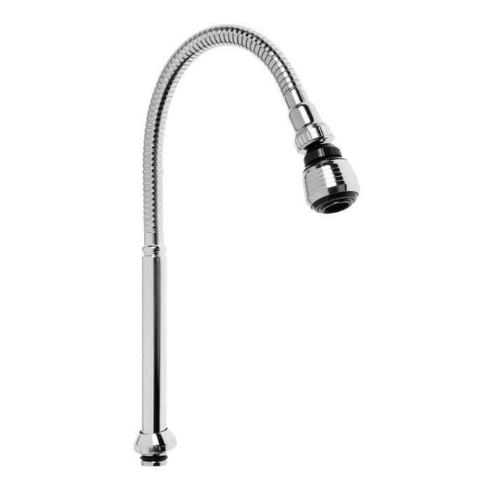 Излив для смесителя ZEIN, 3/4", гибкий, аэратор с регулировкой потока, 2 режима, нерж сталь — фото 3