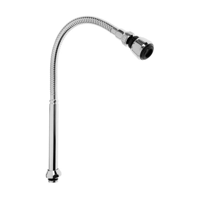 Излив для смесителя ZEIN, 3/4", гибкий, аэратор с регулировкой потока, 2 режима, нерж сталь — фото 4