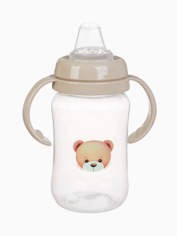 Поильник - непроливайка Baby Bear с силиконовым носиком, 270 мл., бежевый Mum&Baby — фото 3