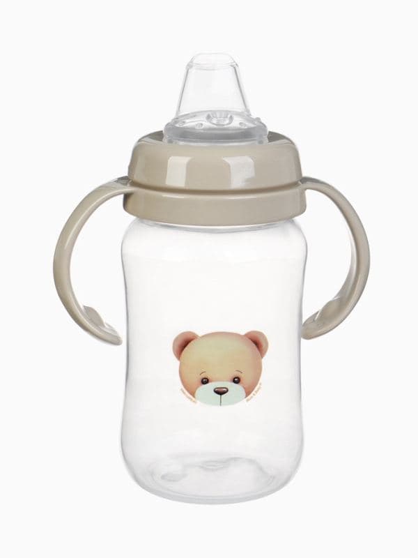 Поильник - непроливайка Baby Bear с силиконовым носиком, 270 мл., бежевый Mum&Baby — фото 4