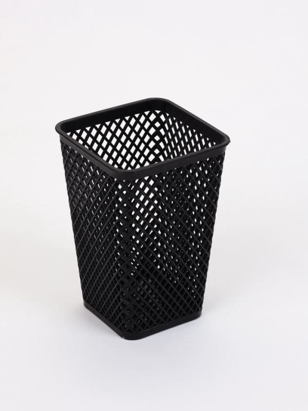 Корзины для хранения «Аура», набор 4 шт.: 7.5×7.5×18 см, чёрные — фото 4