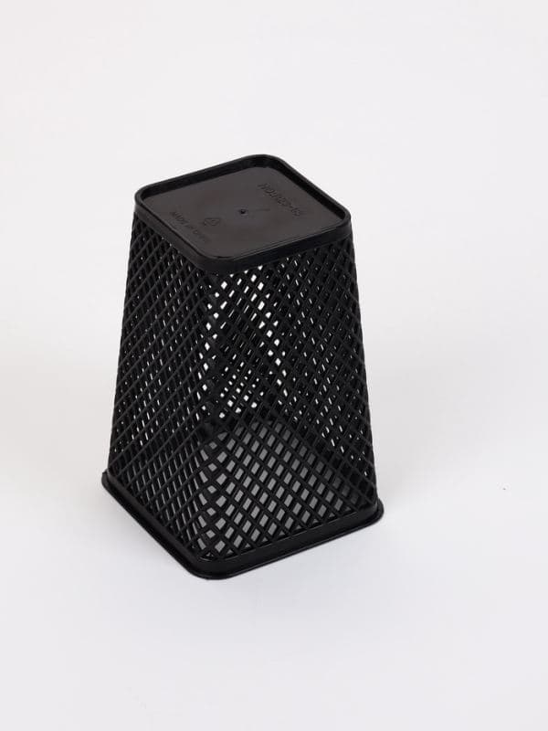 Корзины для хранения «Аура», набор 4 шт.: 7.5×7.5×18 см, чёрные — фото 5