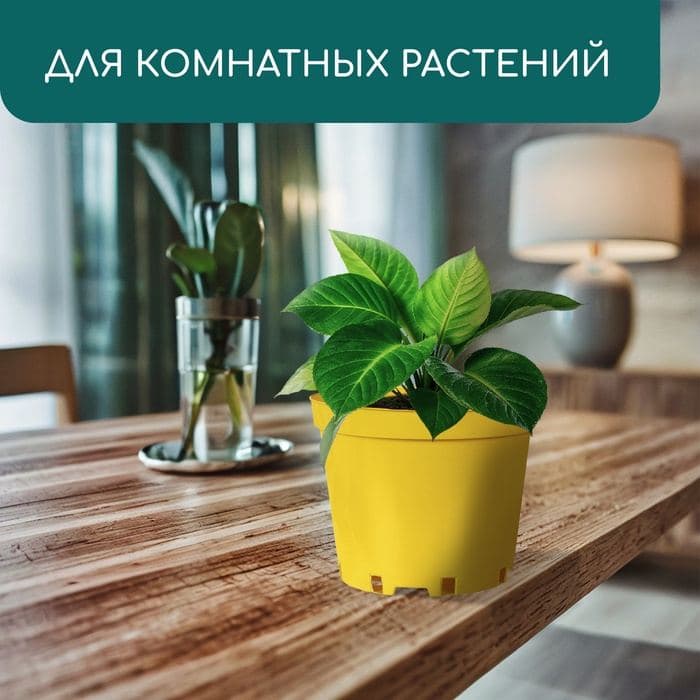 Горшок для рассады, 5 л, d=22 см, h=18 см, пластик, жёлтый, Greengo — фото 4