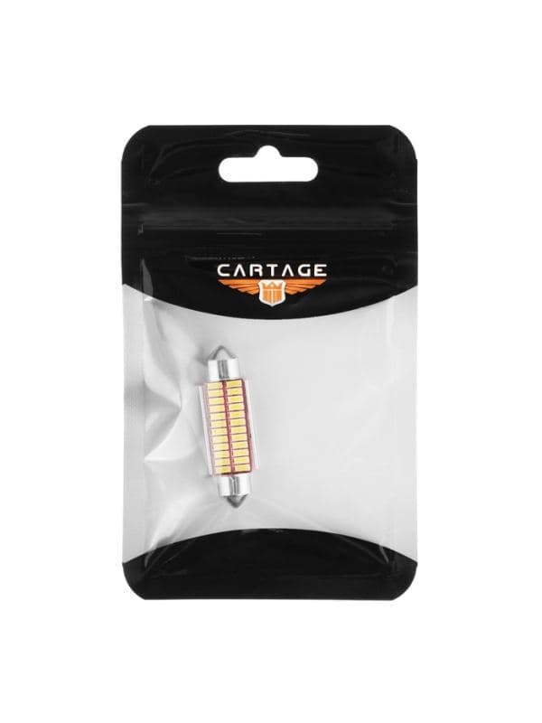 Автомобильная лампа, светодиодная Cartage, C5W, 12 В, 22 SMD, 41 мм, свет белый — фото 4