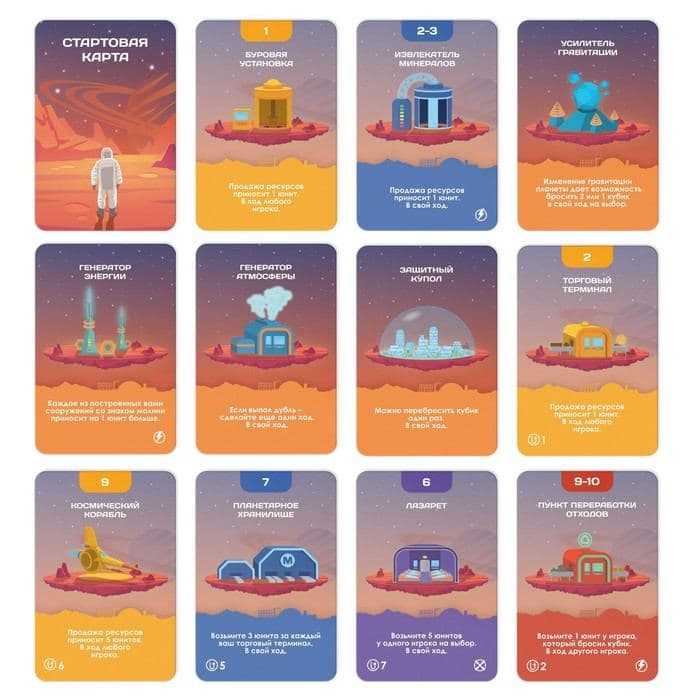 Настольная экономическая игра «Марс. Новая жизнь», 139 карт, 60 купюр, 7+ — фото 3