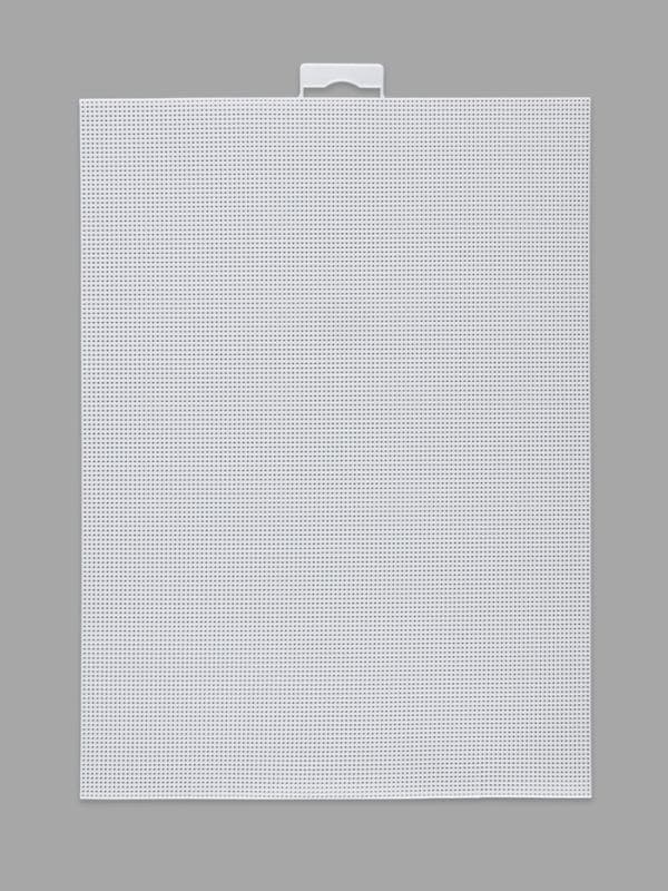 Канва для вышивания №14, пластиковая, 21×28 см, белая — фото 2