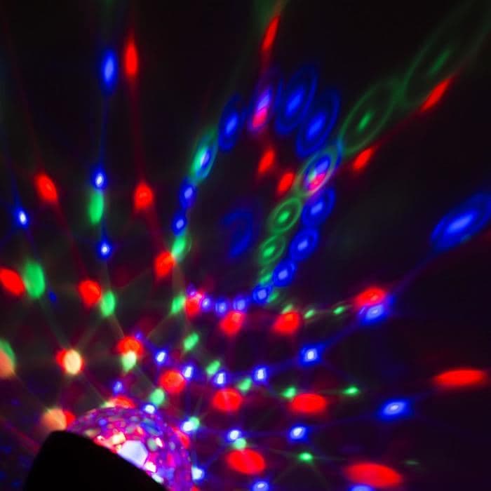 Световой прибор «Полусфера» 5 см, 220 В, свечение RGB — фото 2