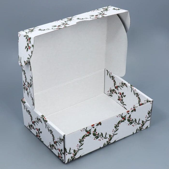 Коробка подарочная новогодняя складная «Ретро почта», 30.5×22×9.5 см, Новый год — фото 4
