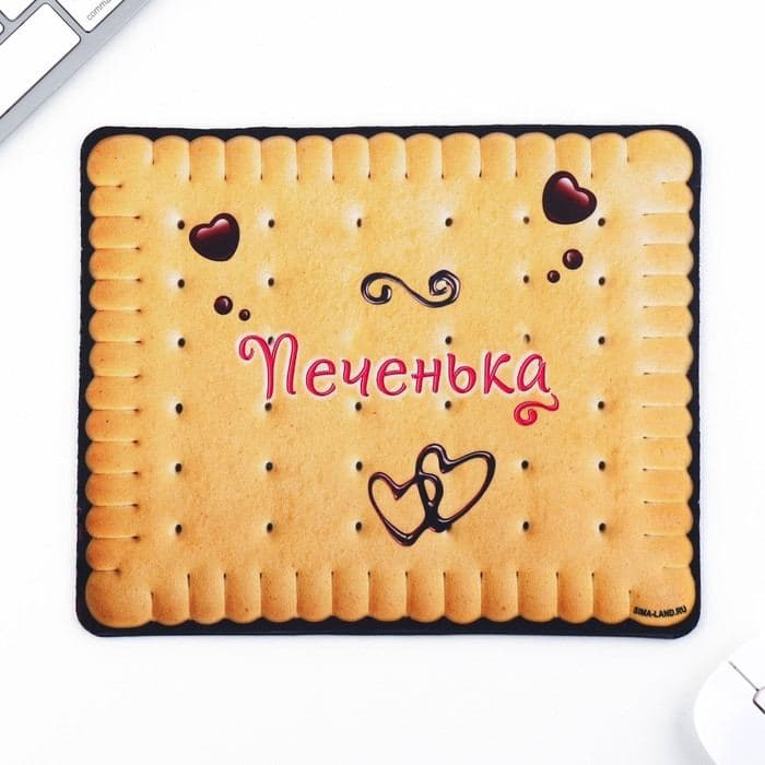 Коврик для компьютерной мыши «Печенька», 22×18 см — фото 2