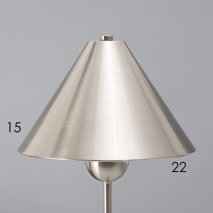 Лампа настольная RISALUX «Найла», Е27, 3 Вт, серебристая, 23×23×51.5 см — фото 5