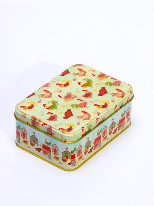 Шкатулка металлическая «Курятник», набор 3 шт., 4.5×8.5×12.5 5.5×10×14 6.5×13.2×18.5 см — фото 2