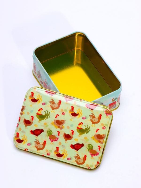 Шкатулка металлическая «Курятник», набор 3 шт., 4.5×8.5×12.5 5.5×10×14 6.5×13.2×18.5 см — фото 4