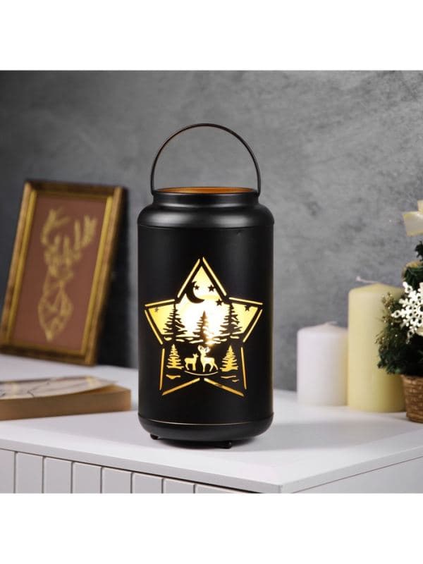 Светодиодная фигура «Звездная ночь», 12.3×23 см, 1 LED, от батареек АААх3, свечение тёплое белое — фото 3