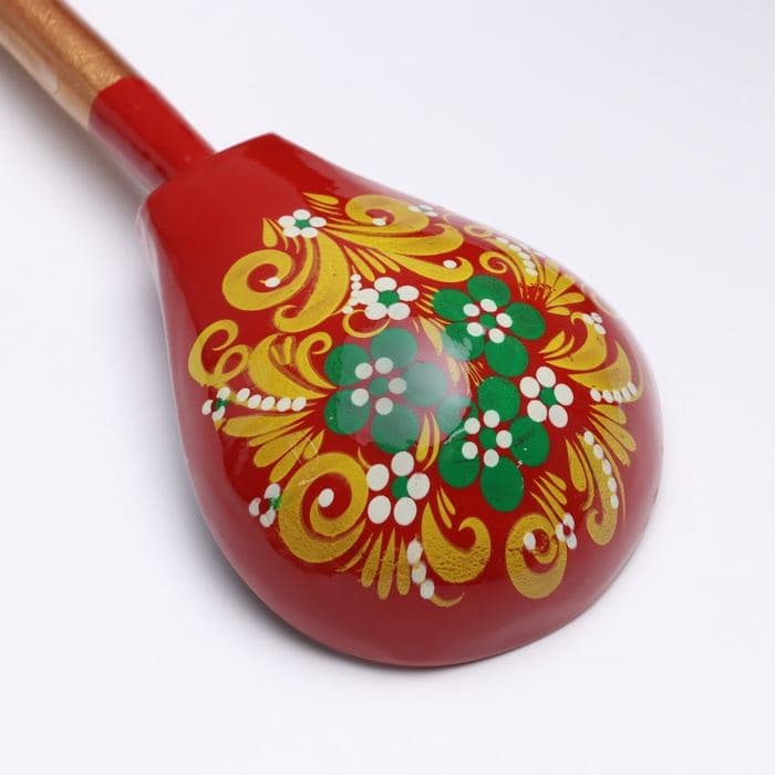 Ложка деревянная «Краснушка», столовая, 20×6.3 см, хохлома, ручная роспись, МИКС — фото 5