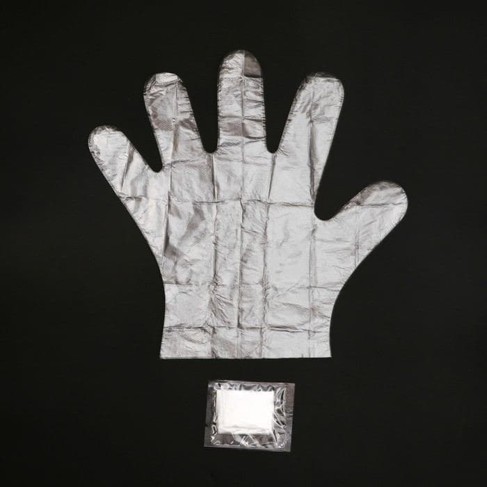 Перчатки полиэтиленовые, в индивидуальной упаковке, размер 25×14 см, 100 шт. (50 пар), 0.7 г — фото 5