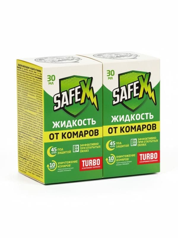 Жидкость для фумигатора, 45 ночей, дополнительный флакон, 30 мл 2 штуки, SAFEX — фото 2