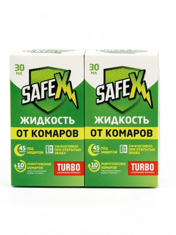 Жидкость для фумигатора, 45 ночей, дополнительный флакон, 30 мл 2 штуки, SAFEX — фото 3