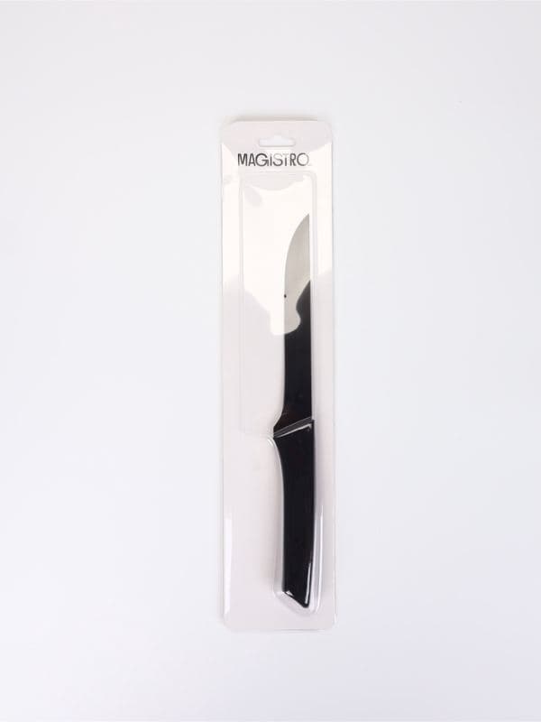Нож кухонный Magistro Black Velvet, обвалочный, лезвие 18 см, ручка софт-тач, нержавеющая сталь, черный — фото 5
