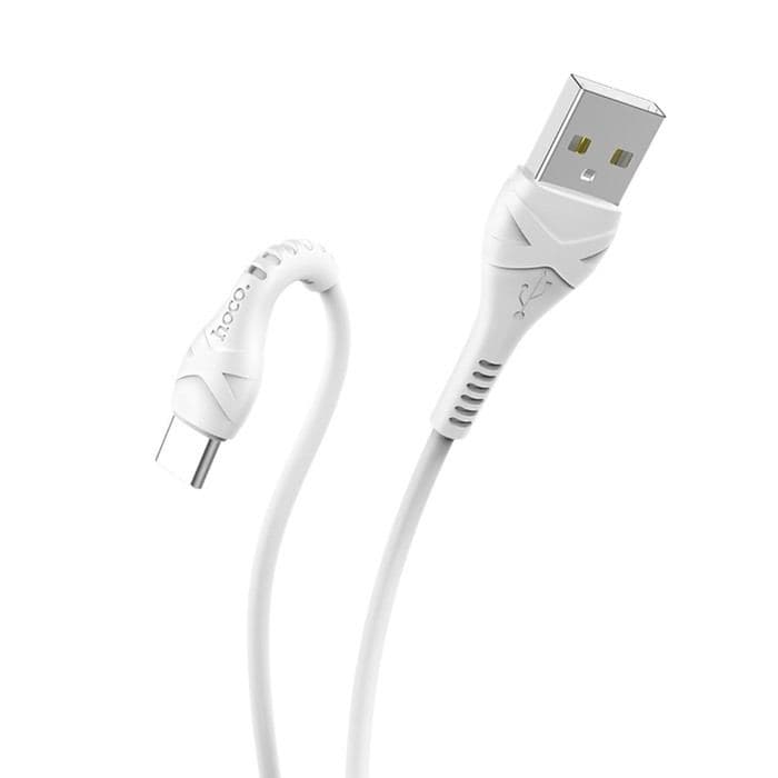 Кабель Hoco X37, Type-C - USB, 3 А, 1 м, PVC оплетка, белый — фото 3