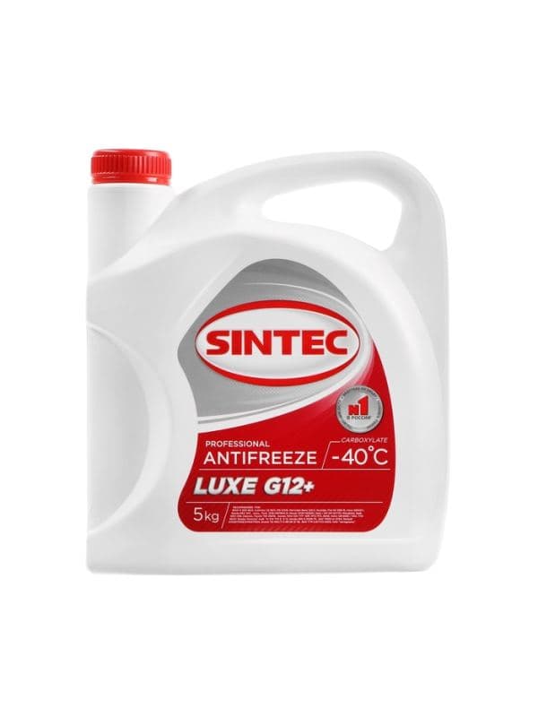Антифриз Sintec Luxe красный G12+, 5 кг — фото 2