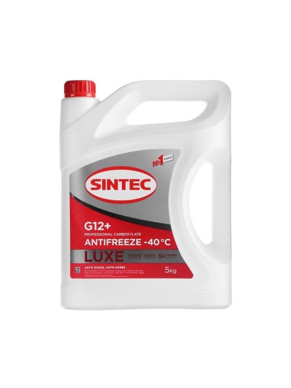 Антифриз Sintec Luxe красный G12+, 5 кг — фото 5