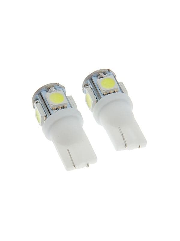 Лампа автомобильная светодиодная Cartage, T10 W5W, 12 В, 5 SMD-5050, набор 2 шт. — фото 3