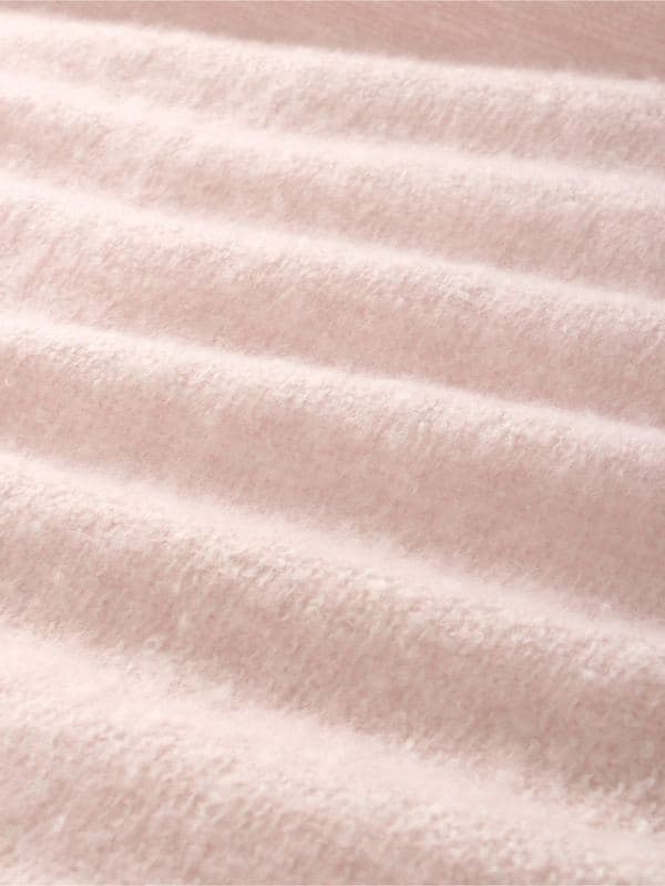 Плед с бахромой «Этель» Light pink, 135×180 см, светло-розовый — фото 5