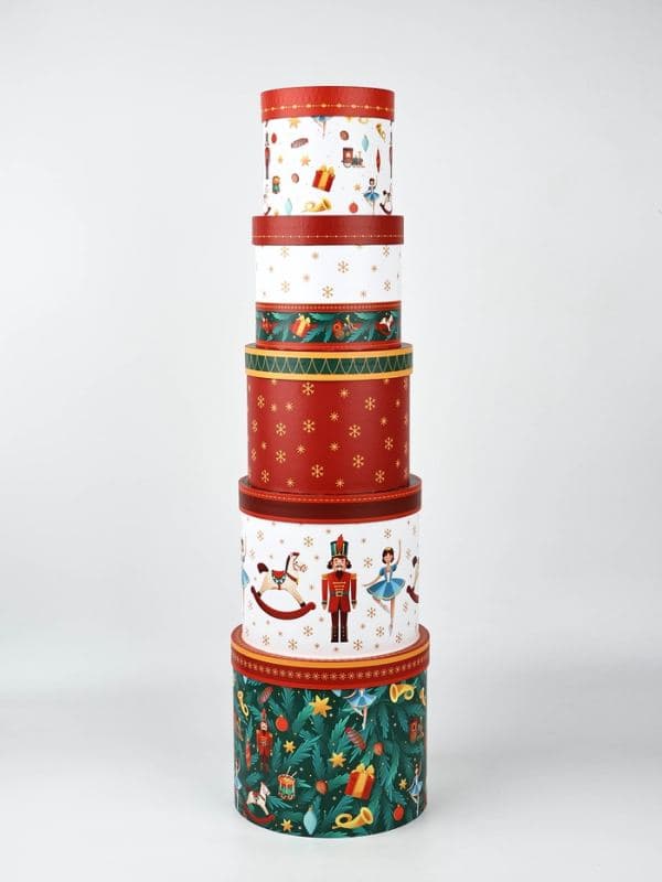 Коробка подарочная, набор 5 в 1 «Новогодний», 13×14– 19.5×22 см — фото 4