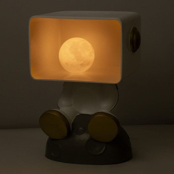 Лампа настольная «Космик», светодиодная, 3Д, ночник, USB, серая, 35×25×47 см — фото 5