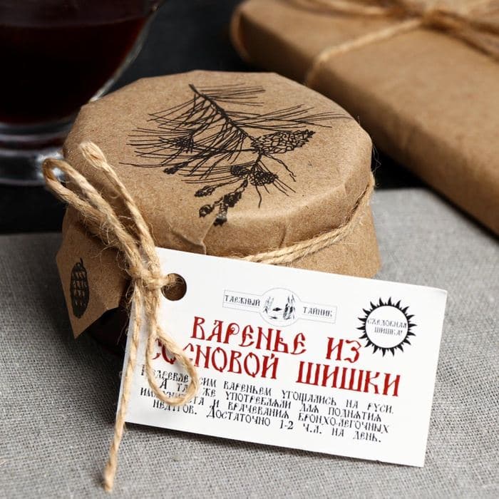 Варенье «Таёжный тайник» из сосновой шишки, 130 г — фото 2