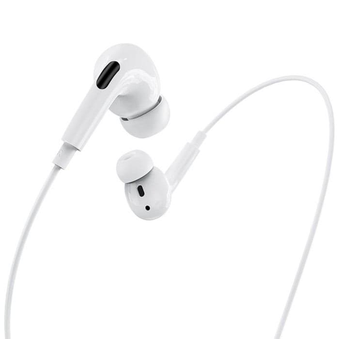 Наушники Hoco M1 Pro, проводные, вакуумные, микрофон, Lightning, 1.2 м, белые — фото 3