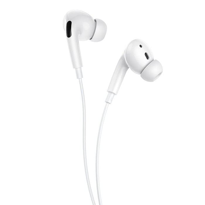 Наушники Hoco M1 Pro, проводные, вакуумные, микрофон, Lightning, 1.2 м, белые — фото 4