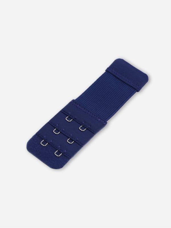Застёжка для бюстгальтера, удлинитель, 3 ряда 2 крючка, 3.2×10.5 см, 5 шт., тёмно-синяя — фото 4
