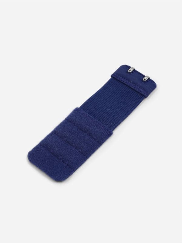Застёжка для бюстгальтера, удлинитель, 3 ряда 2 крючка, 3.2×10.5 см, 5 шт., тёмно-синяя — фото 5
