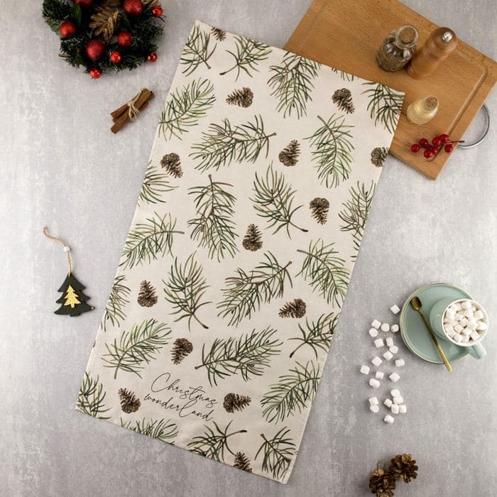 Полотенце кухонное новогоднее «Этель» Christmas tree 40×73 см, 100% хлопок, саржа 190 г/м² — фото 2