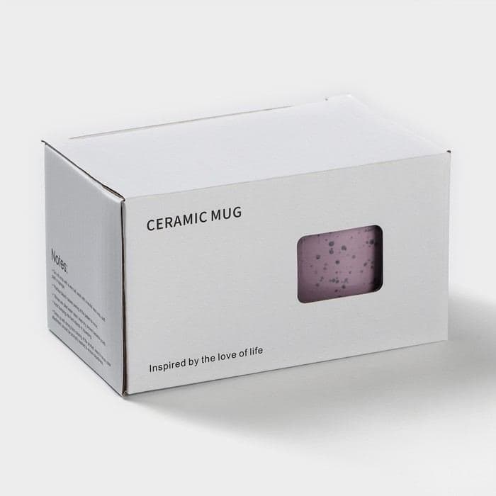 Кружка Доляна «Бублик», 300 мл, керамика, сиреневая — фото 5