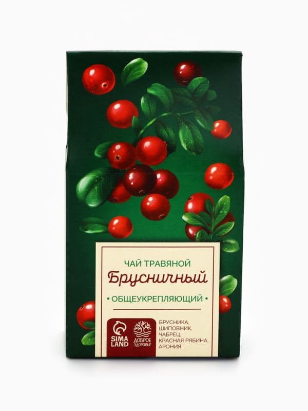 Ягодно-травяной чай «Общеукрепляющий»: брусника, шиповник, чабрец, красная рябина, арония, 50 г — фото 3