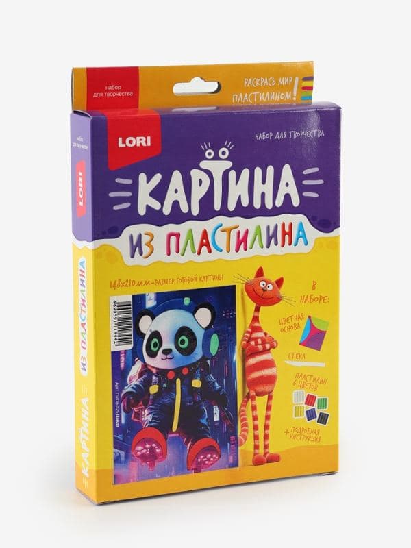 Картина из пластилина «Панда» — фото 2