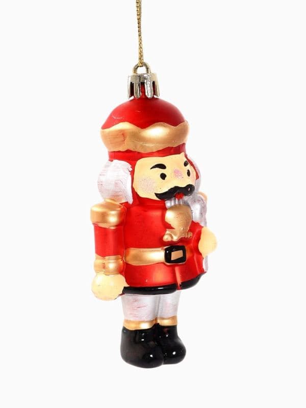 Ёлочные игрушки набор 2 шт. «Серпантин. Солдат грация», 9×3.5 см, красные — фото 3