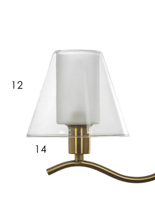 Бра LH57095, 1хЕ14, 40 Вт, 23×14×20 см, латунь — фото 5